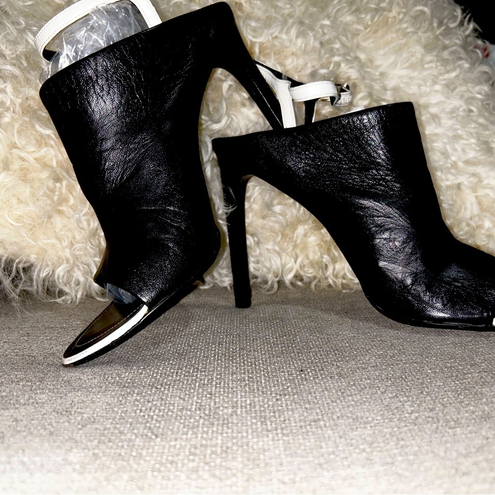 Balenciaga peep toe heels